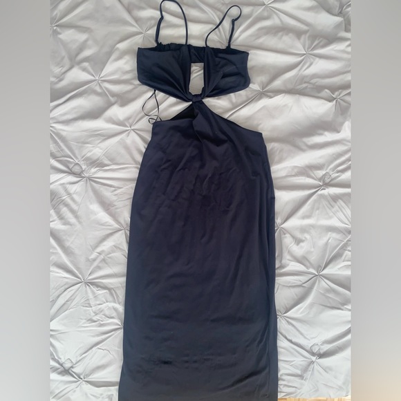 Long black Dynamite dress size L. Use only once. - Picture 2 of 3